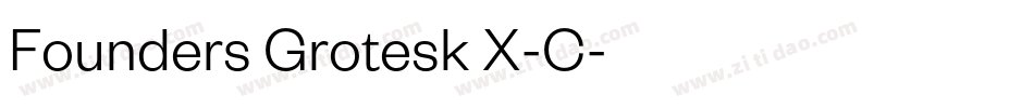 Founders Grotesk X-C字体转换